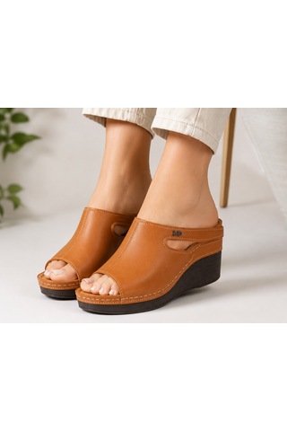 N Napa Shoe Np.1001.taba.deri Terlik