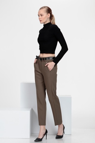 Cepli Cigarette Fit Pantolon Haki