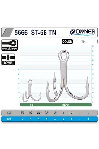 Owner 5666 ST-66TN 4X Üçlü İğne No : 1