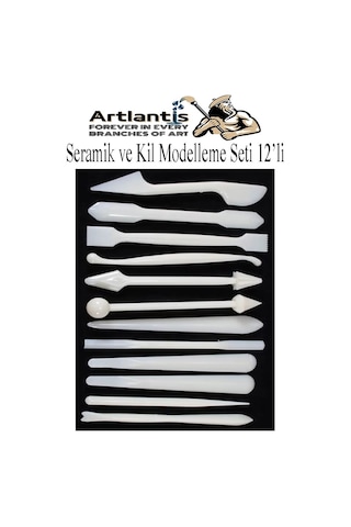 Seramik Kil Çömlek Modelleme Seti 12 Parça 1 Paket Polimer Kil Şekillendirici Modelaj Oyma Temizleme Marzipan Çiçek