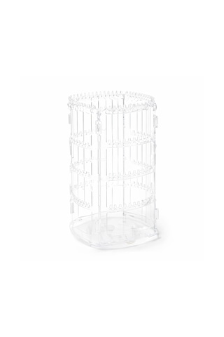 Microcase 360 Derece Döner Başlıklı Takı Aksesuar Organizer Standı Al5459 Şeffaf