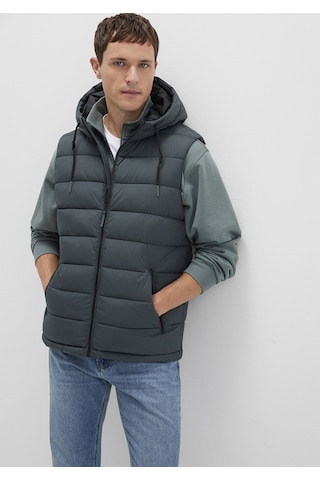 Mavi - Kapüşonlu Yeşil Şişme Yelek 0110604-71598 Yeşil