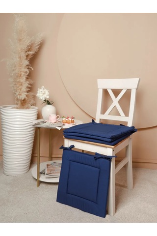 Mercity 40x40 4 Adet Sandalye Yastık Seti - Lacivert 434463774 Mavi