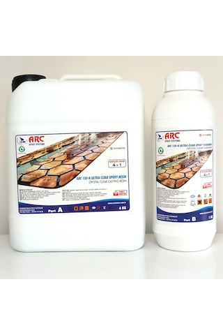 Arc150 Ultra Şeffaf Döküm Tipi Parlak Epoksi Reçine 5 Kg Set Arc150 Ultra Şeffaf Döküm Tipi Parlak Epoksi Reçine 5 Kg Set