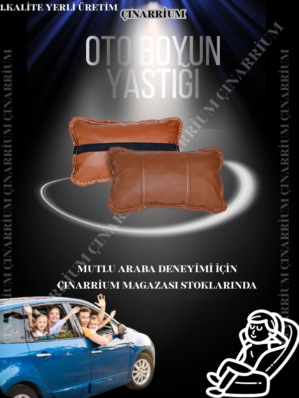 Opel Astra H Classic Iıı 2010-2013 - Hb/sedan Oto Koltuk Taba Renk Boyun Yastığı 2 Adet