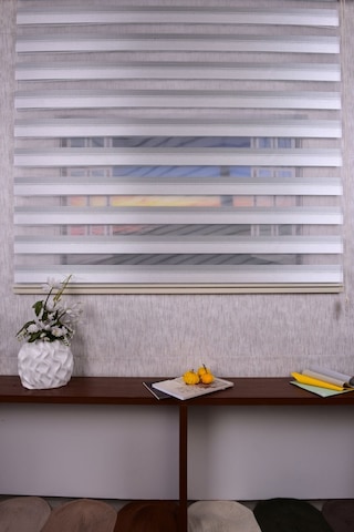 Açık Gri Kendinden Desenli Etek Dilimsiz Ds11747 V3 Zebra Stor Güneşlik Perde