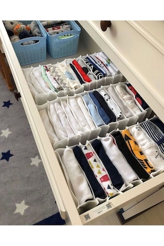 Çekmece Içi Akordiyon Organizer M - 15x43x14cm Royaleks-ev355 Renkli