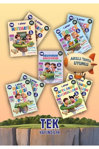 2. Sınıf Eğitim Seti Tüm Dersler 9 Kitap