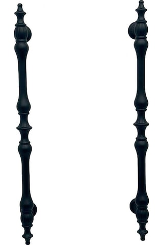 Şehzade Mat Siyah Mobilya Dolap Mutfak Çekmece Kulpu 96 Mm 9.6 Cm 5 Adet