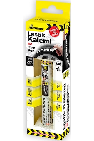 Automix Lastik Yazma Kalemi Beyaz 11806