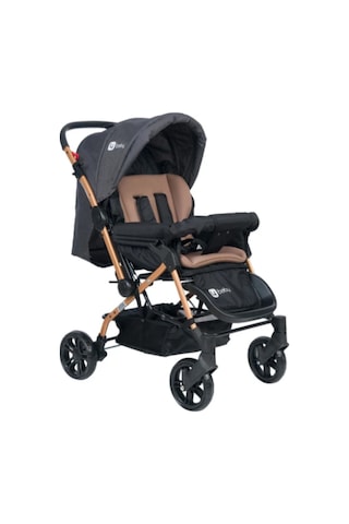 Turhan Bebe 3 Kademe Yatış Pozisyonu Ebeveyn Kontrol Penceresi Çift Yönlü Bebek Arabası Yağmurluk 465468546
