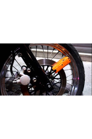 Abus Kilit 8077 Granit Detecto x-Plus Turuncu Alarmlı Disk Kilidi N11.4091
