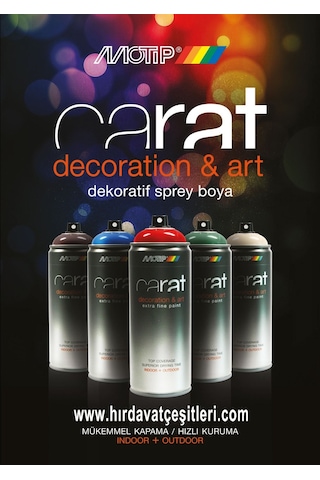 Motip Carat Floresan Sarı Sprey Boya 400 ML