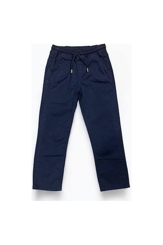 Nanica Kids Erkek Çocuk Yumuşak Dokulu Beli Lastikli Gabardin Pantolon-15125 Lacivert