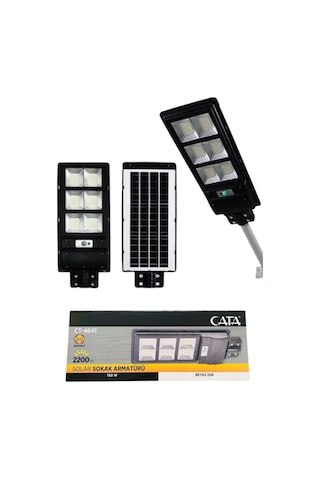 Cata Ct-4641 250w Solar Sokak Armatürü Kumandalı Beyaz
