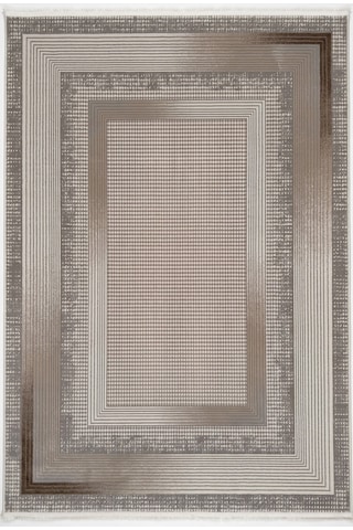 Merinos Vista Krem Kahverengi %100 Akrilik Yumuşak Dokulu Salon Oturma Odası Halısı 79322-80