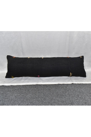 Zehra Abla Halı Yeni El Dokuma Dekoratif Lumbar Kilim Kırlent Yastık Kılıfı 6686 Çok Renkli