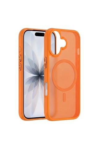 Ps iPhone Uyumlu 17 Mist Serisi Magsafe Kılıf - Turuncu