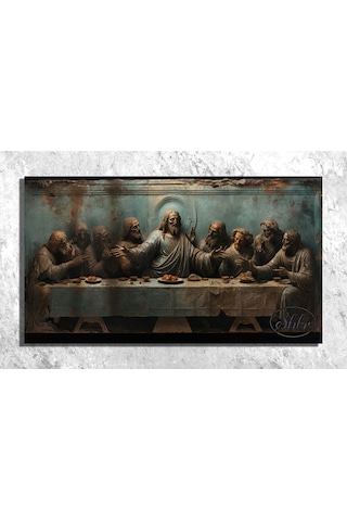 Tekli, Yatay, Kanvas, Dekoratif, Duvar, Tablosu, Philippe De Champaigne, Son Akşam Yemeği,