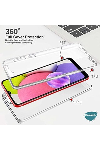 Samsung Galaxy A24 Kılıf 6 Tarafı Tam Full Koruma 360 Clear Soft Şeffaf Galaxy A24 İle Uyumlu Kılıf - Şeffaf Genel
