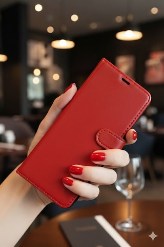 Samsung Uyumlu Galaxy S25 Ultra Kılıf Kapaklı Ve Cüzdanlı Stand Olabilen Kopçalı Kılıf