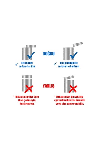 Koodmax 10 Adet 8x10mm Yuvarlak Güçlü Neodyum Mıknatıs - Neodim Magnet Çap 8mm , Kalınlık 10mm