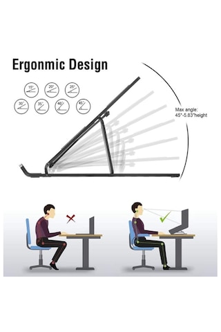 Ayarlanabilir Laptop Tablet Standı 7 Kademe