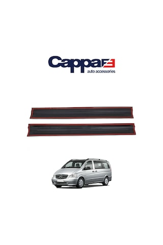 Cappafe Mercedes Vito W639 Kapı Eşiği Koruma Abs Mat Siyah 2 P N11.1914