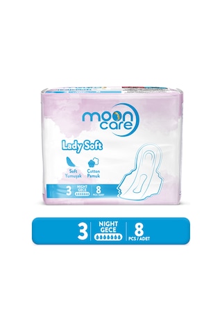 Mooncare Lady Soft Gece Hijyenik Ped 8'li