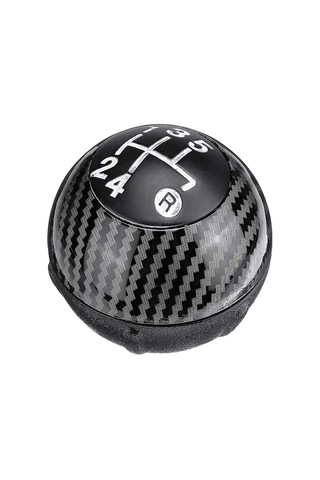 Tenfowee 2012-2018 Fiat 500 İçin Lüks Karbon Fiber 5 Vites Vites Topuzu - Kolay Montaj, Direkt Yedek Parça