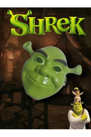 Yeşil Shrek Maskesi Çok Renkli