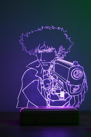 Modiwa Cowboy Bebop 16 Renkli Anime Gece Lambası