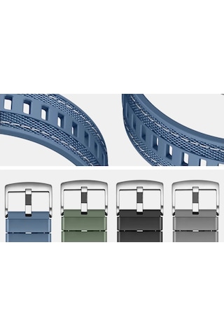 Huawei Watch Gt 5 Uyumlu Hgea Krd-128 Silikon Kordon-mavi