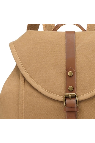 Kanvas Kumaş Kadın Sırt Çantası Smart Bags 1335 Camel