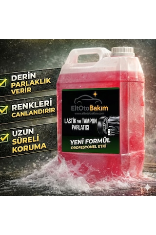 5 Lt - Eltotobakım Lastik Ve Dış Plastik Parlatıcı Bakım Sıvısı 1 Adet