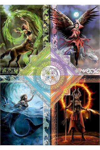 Educa 1500 Parçalık Elementlerin Sihirli Yıldız Tablosu Puzzle - 19941 - Elemental Magic Star Chart Anne Stokes