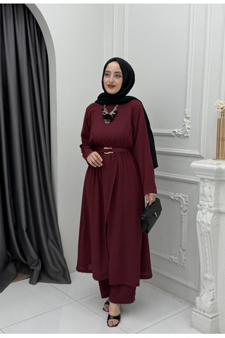 Mayamed Erva Takım Bordo Çok Renkli