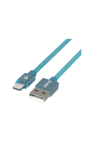 Jopus JO-DK3 1.2 MT Stylish Cloth Lightning Data Kablosu Mavi
