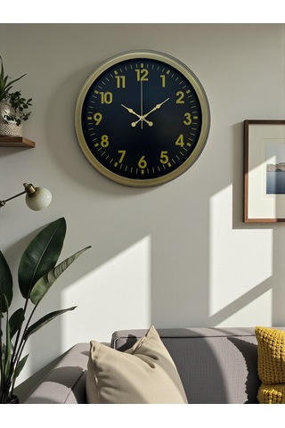 40 Cm Metal Eskitme Klasik Duvar Saati