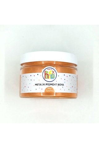 Epoksi Reçine Metalik Sedefli Pigment Toz Boya Turuncu Renk 50 G