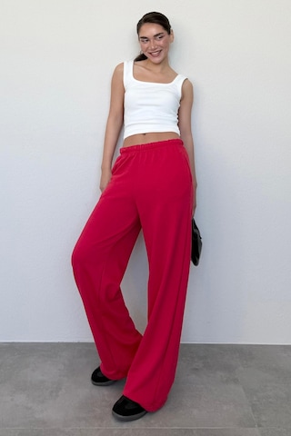 Madmext Kırmızı Bol Paça Kadın Eşofman Altı Mg2279 Kırmızı