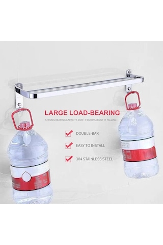 Novahub Paslanmaz Çelik Banyo Havlu Askısı - 23 Inç Diğer