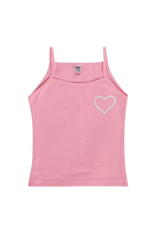 Civil Girls Cute Kalp 2-12 Yaş Kız Çocuk 2'li Atlet - Standart