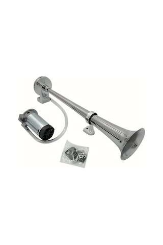 Xuweiwei 1 Adet Süper Yüksek Sesli Araba Kornaları Karavan Çanı Otomatik Aksesuar Dıy Kiti Evrensel Uyumluluk Dayanıklı Krom Kaplama Kolay Kurulum