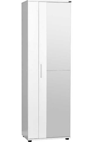 Porto 10 Bölmeli 2 Kapılı Aynalı Ayakkabı Dolabı-Beyaz