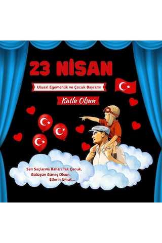 23 Nisan Ulusal Egemenlik Ve Çocuk Bayramı Pano Süsü