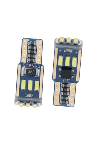 Dekoratif Led Ampul T10-15smd 4014 Canbus 12v Çift Beyaz
