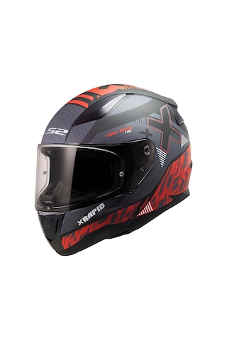 Ls2 Rapid 2 Xtreet Kask Kırmızı Mat Siyah
