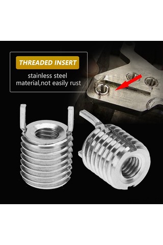 Konesam Stainless Steel Ağır Duty Vida Takozu İç Diş M6 1.0, Dış Diş M12 1.25, Uzunluk 12mm 4 Adet - Bağlantı Gücü Artırıcı, Diş Hasarını Önleyici