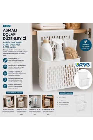 Organizers Org-52 Asmalı Dolap Düzenleyici 255x110x325mm- 48'li Paket Diğer